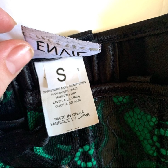 Envie Intimates Green and Black Corset Size Small - Picture 11 of 12